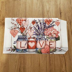 Valentine's Day Standard Mailbox Cover, EUC